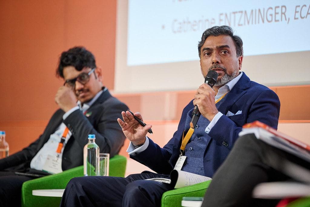 A MASK Associates representative speaking on a panel at the World Cocoa Conference